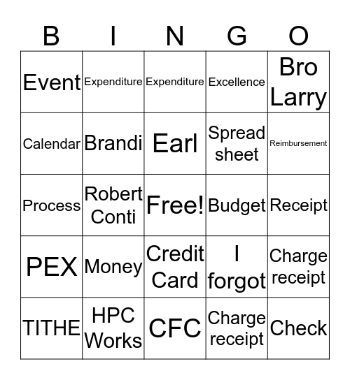 Staff Development Bingo Card