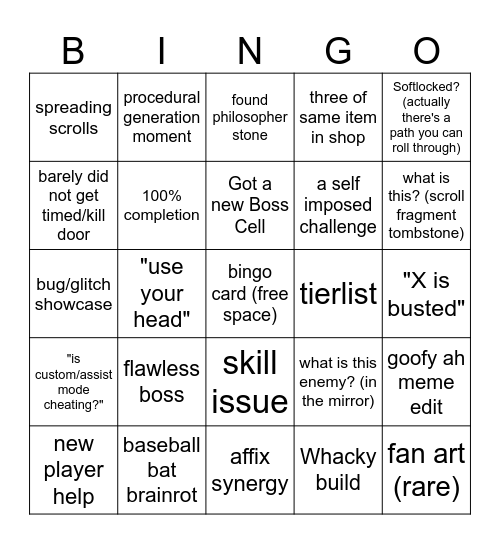 r/Deadcells bingo Card