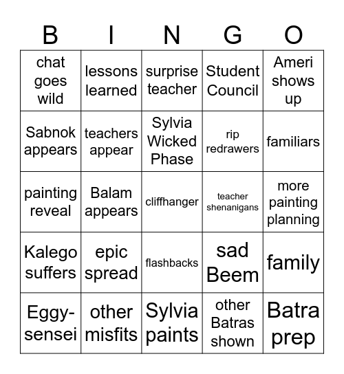 Regrouping Bingo Card