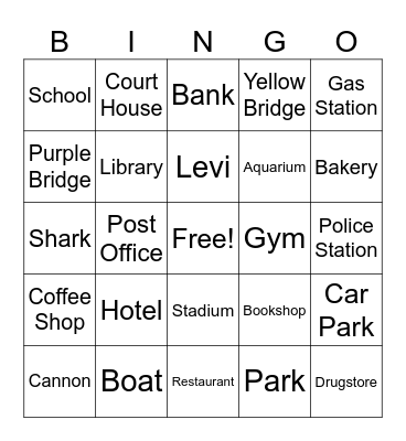 City of Newport Bingo Card