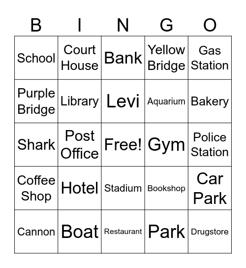 City of Newport Bingo Card