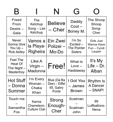 Susann s BDay Bingo Card