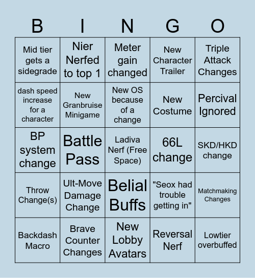 March 24th bingo Card