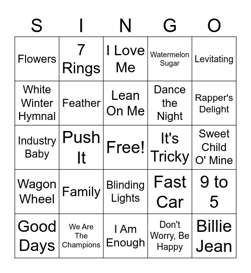 Best of Music Therapy with Miss McKayla! Bingo Card