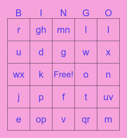 Multicultural Music Bingo Card