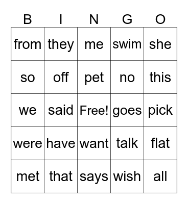 Heart word and UFLI BINGO Card