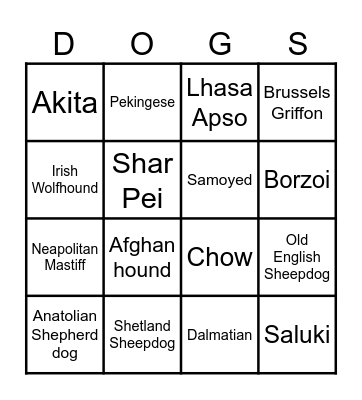 Rare Breed Bingo! Bingo Card