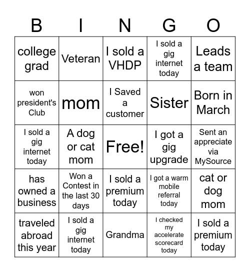 International Women's Day Bingo Card