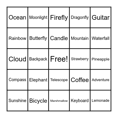 AARG Bingo Card