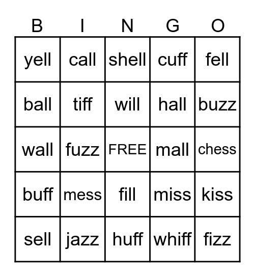 FLSZ Rule Bingo Card