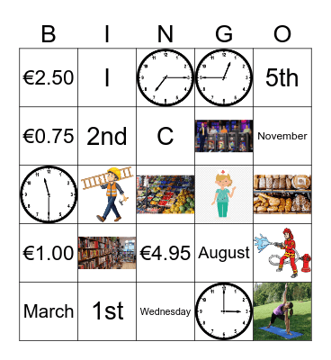 4th Grade Units 1 - 4 Bingo Card