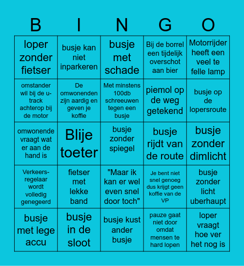 BATA Bingo 2024 (motoreditie) Bingo Card