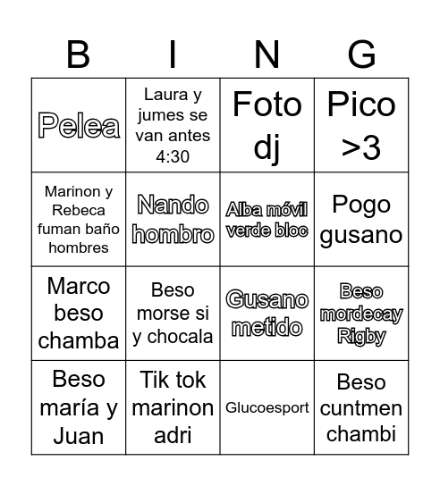 Medifiesta Bingo Card