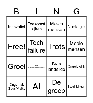 Kickoff snapte Bingo Card
