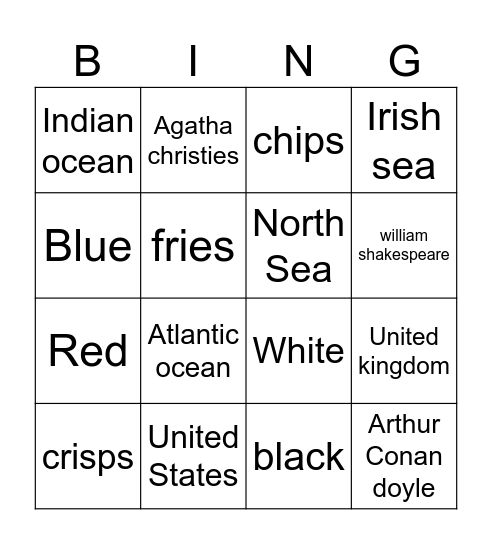 bingo Card
