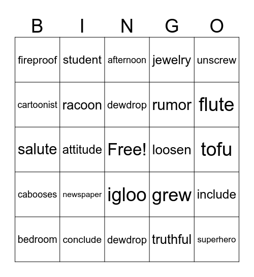 Bingo Card