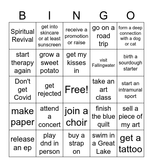 2024 Bingo Card