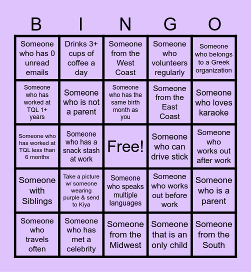 Bingo Card