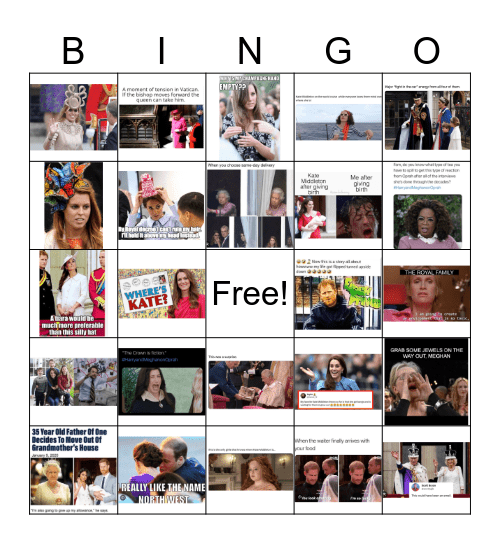 Citizen Royal Bingo Card