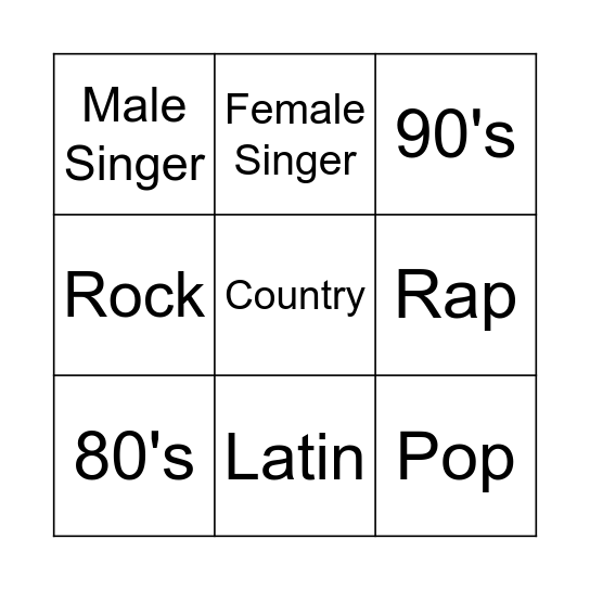 Bingo Card