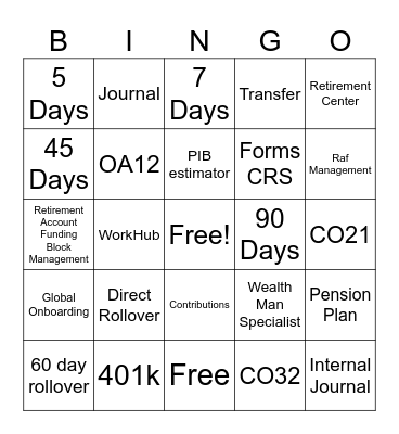 Bingo Card