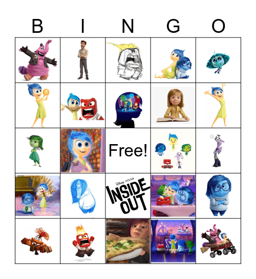 Inside Out Bingo Card