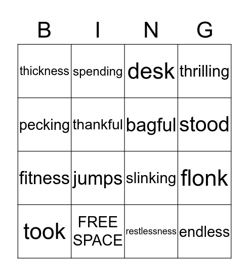 Review PM 4 Bingo Card