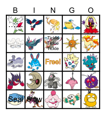 POKEMON BINGO Card