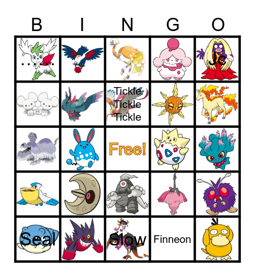 Lumineon Bingo Card