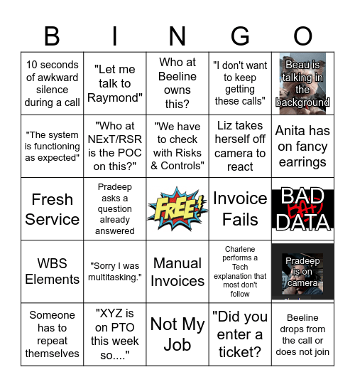 Nike Bingo Card