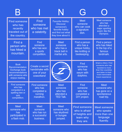 ZogCulture Human Bingo Card