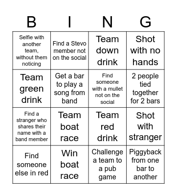 Flaming Steamos Bingo Card