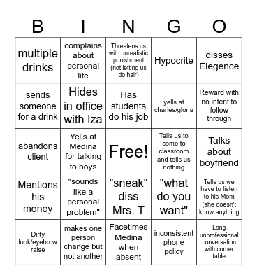 harle bingo Card
