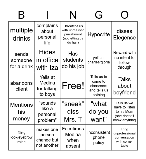 harle bingo Card