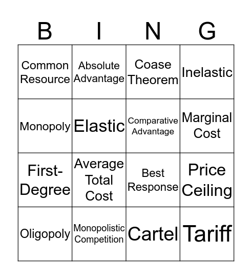 AMP Bingo Card