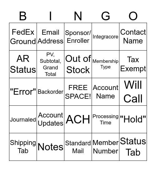 Day 4 Bingo Card