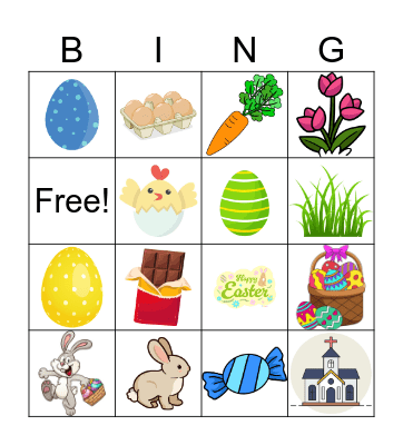 EASTER BINGO Card