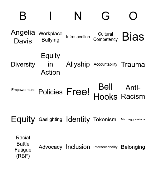 ADEIJ Bingo Card