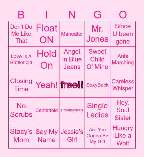 Mom’s Weekend BINGO!!! Bingo Card