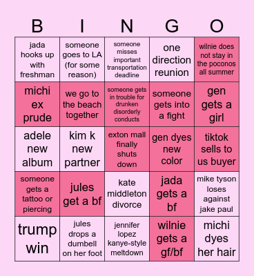 3/12 2024 BINGO Card