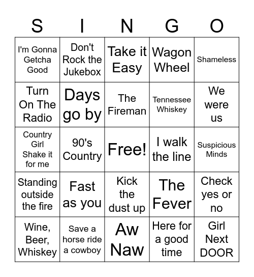 Round 4 Bingo Card