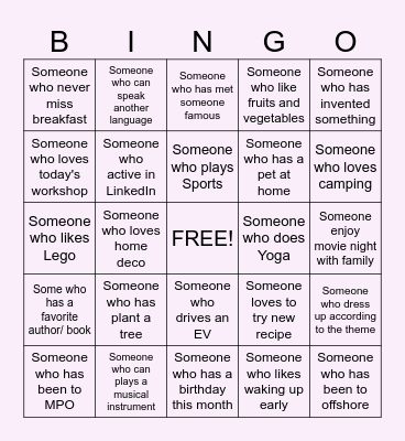 Dynamic Bingo Card