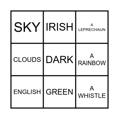 SAINT PATRICK'S BINGO Card