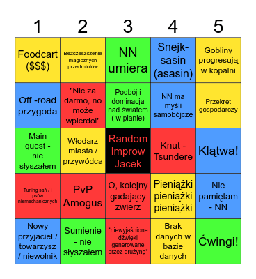 Ice wind dale x2 Bingo Card