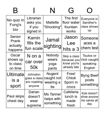 Byngo Bingo Card