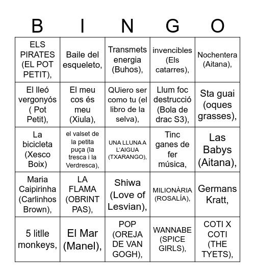 mar nova 10 Bingo Card