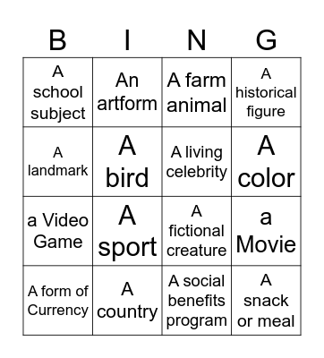 Infinite Craft - Nava Bingo Card