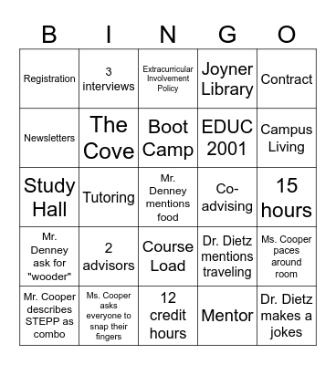 2025 Interview Bingo Card