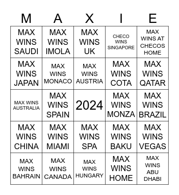 2024 Predictions Bingo Card