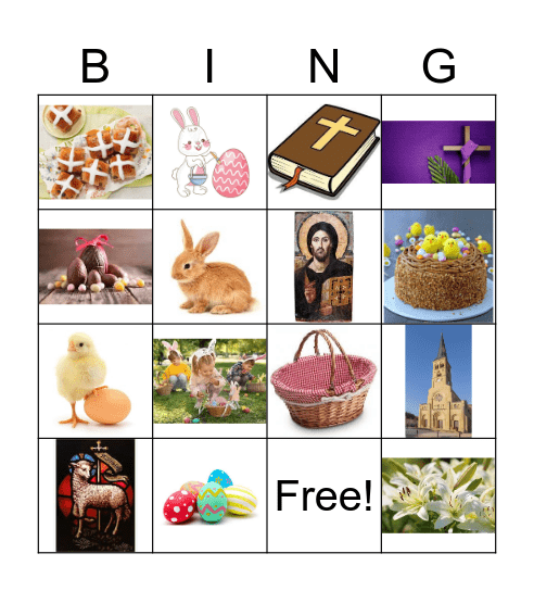 Pâques Bingo Card